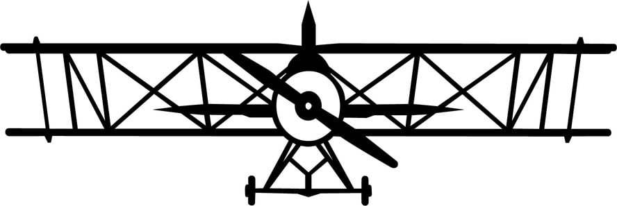 Černá nástěnná dekorace Wallity Plane