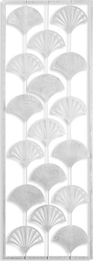 Kovová nástěnná dekorace 32x90 cm Gingko – Wallity