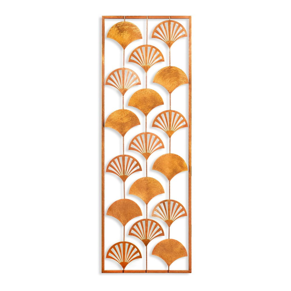 Kovová nástěnná dekorace 32x90 cm Gingko – Wallity
