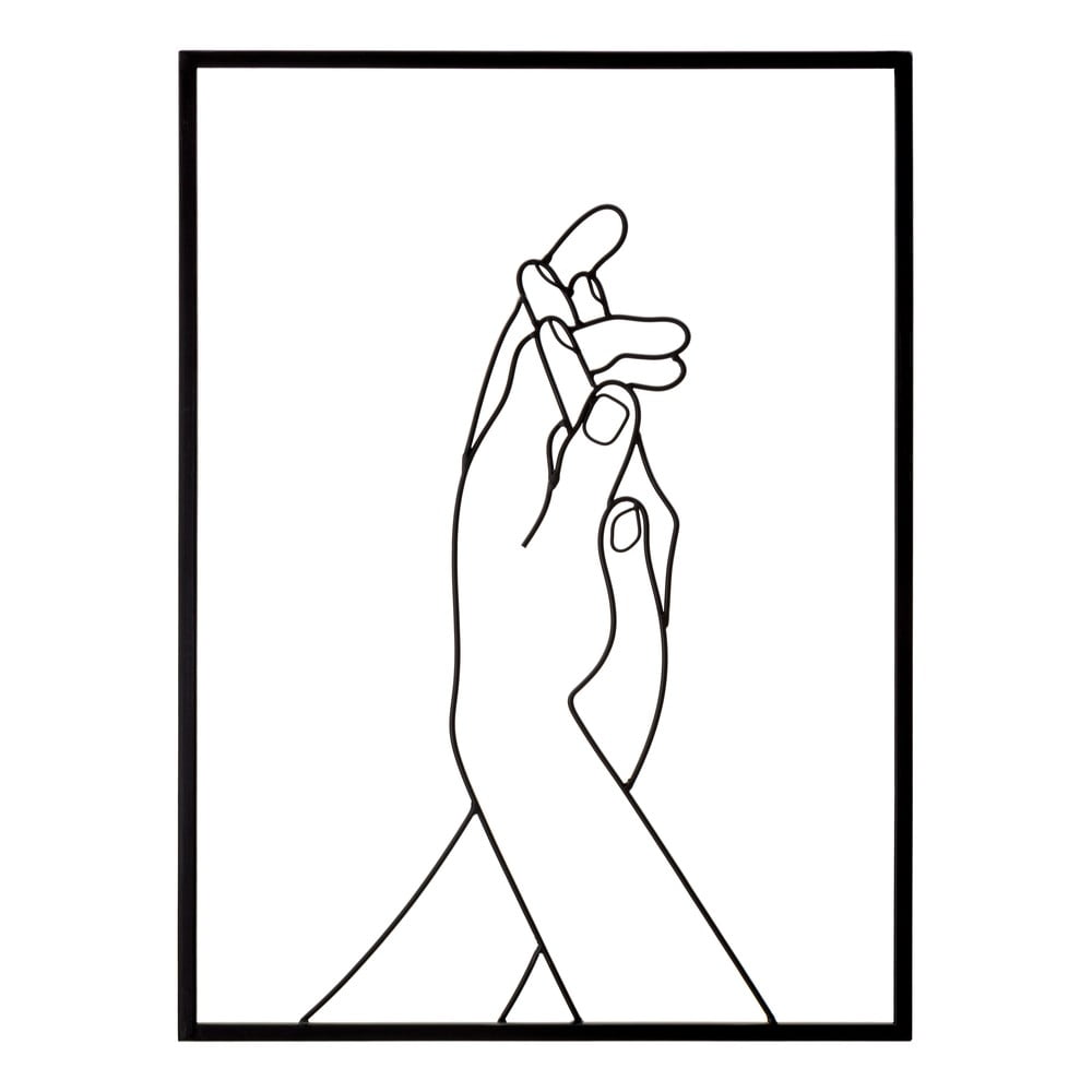 Kovová nástěnná dekorace 40x55 cm Simply Hands - Mauro Ferretti