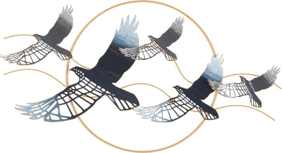 Kovová nástěnná dekorace 91x50 cm Birds – Mauro Ferretti