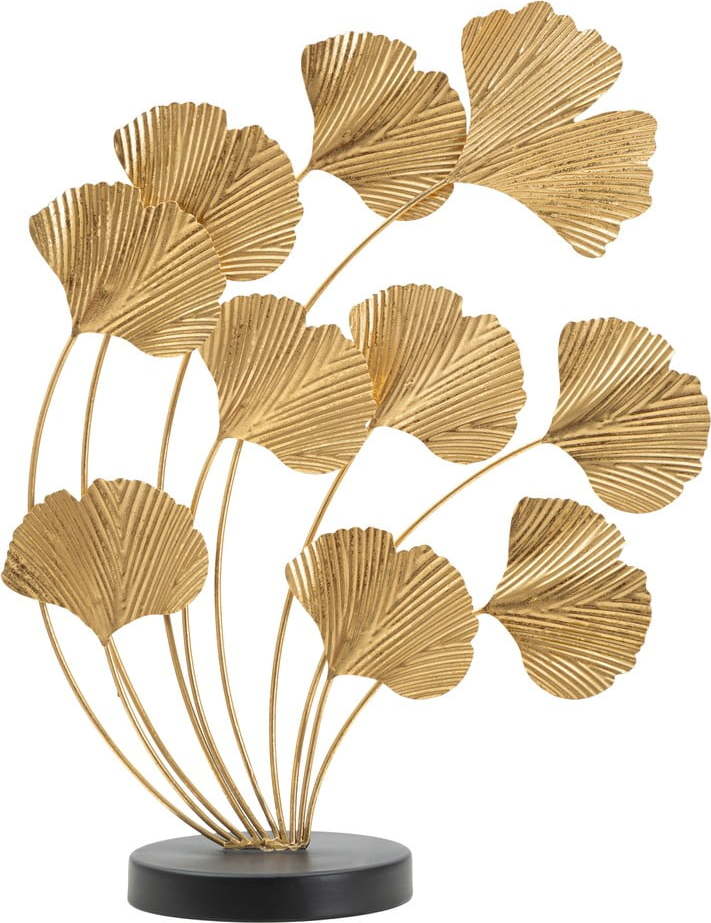 Kovová soška ve zlatém dekoru Mauro Ferretti Wind Leaf