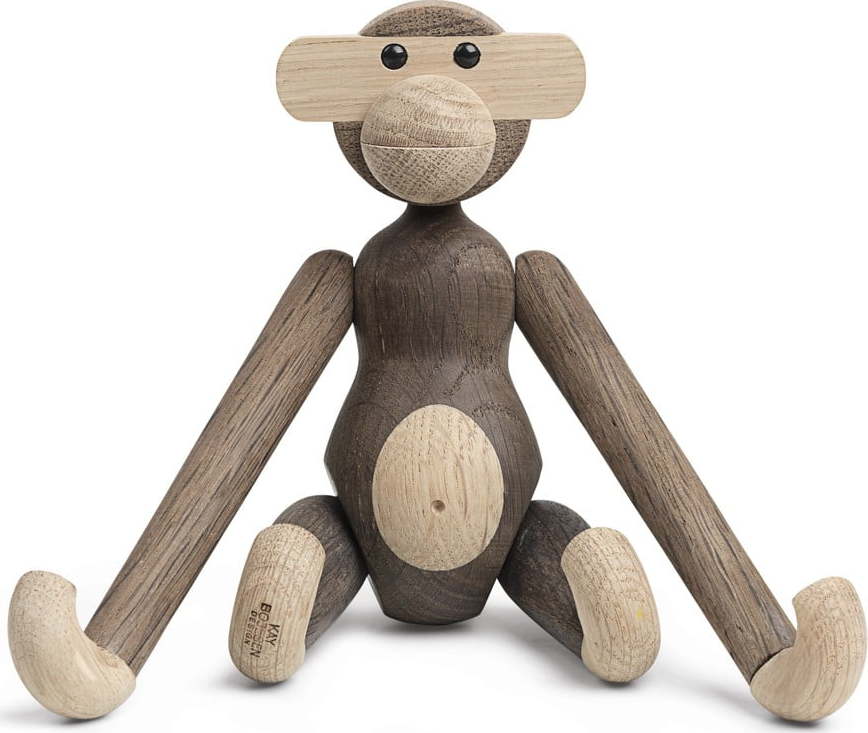 Soška z masivního dubového dřeva Kay Bojesen Denmark Monkey