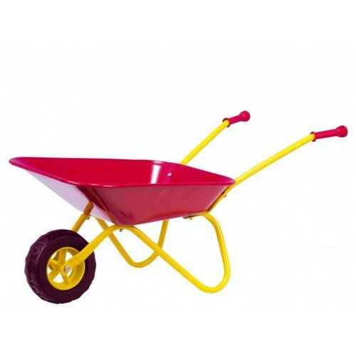 Teddies Plechové kolečko Yupee velké červené 78x40x32cm v krabici Teddies