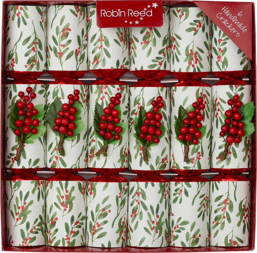 Vánoční crackery v sadě 6 ks Jolly Holly - Robin Reed