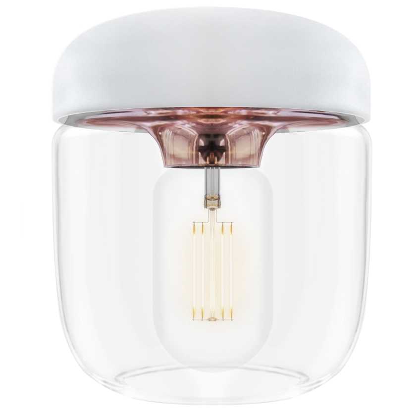 Umage Bílo-měděné skleněné závěsné stínidlo Acorn 14 cm