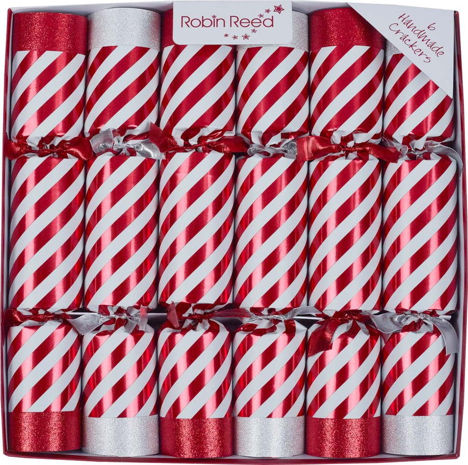 Vánoční crackery v sadě 6 ks Candy Cane – Robin Reed