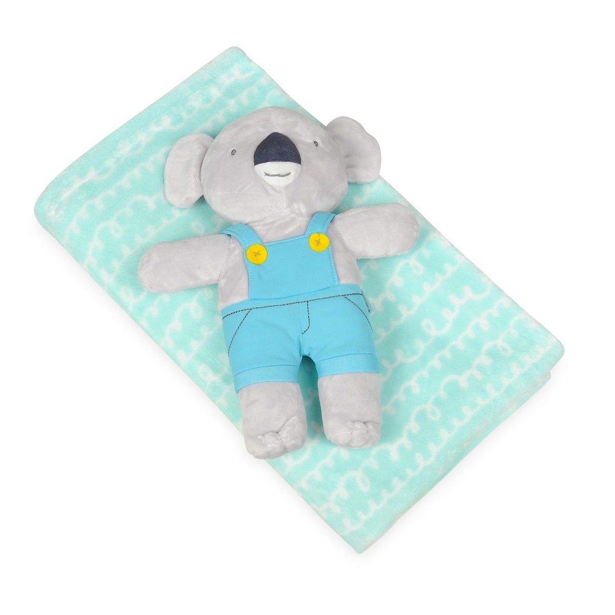 Babymatex Dětská deka David tyrkysová s plyšákem koala