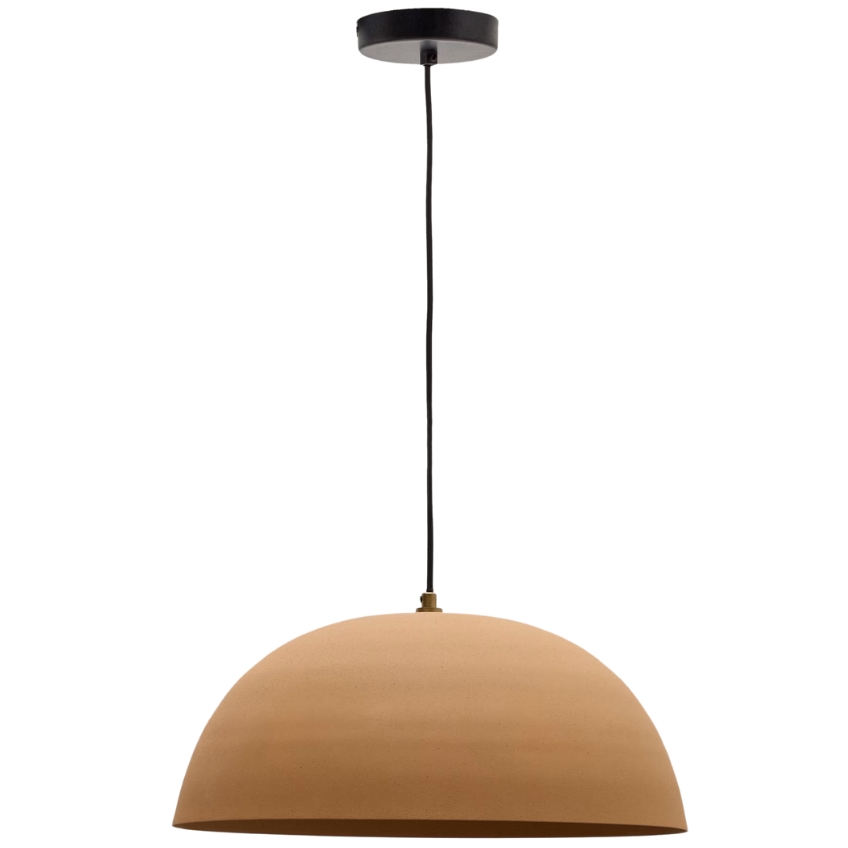 Béžové kovové závěsné světlo Kave Home Nibla 46 cm