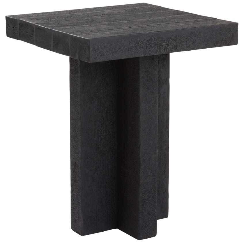 Jotex Černý dřevěný odkládací stolek HEKLA 40 x 40 cm