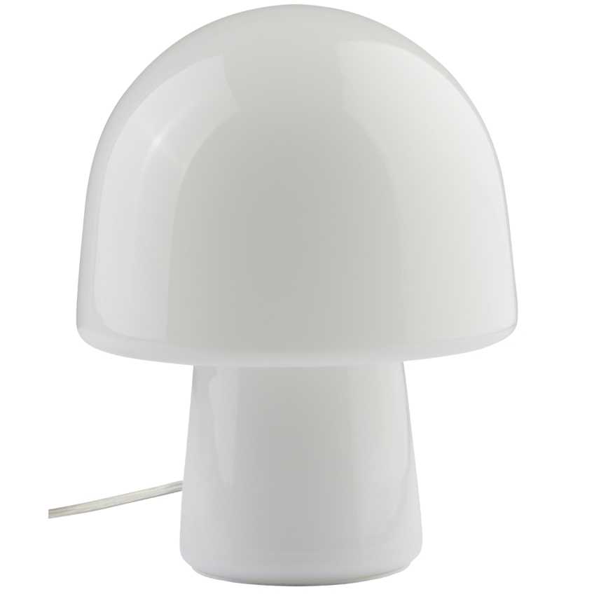 Jotex Opálově bílá skleněná stolní lampa THETYS