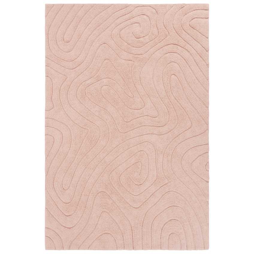 Jotex Růžový bavlněný koberec SHIV 200 x 300 cm