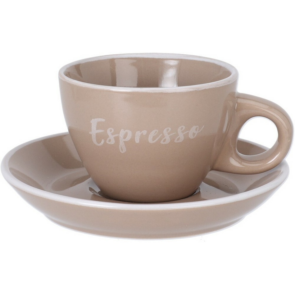 Kameninový šálek s podšálkem Espresso