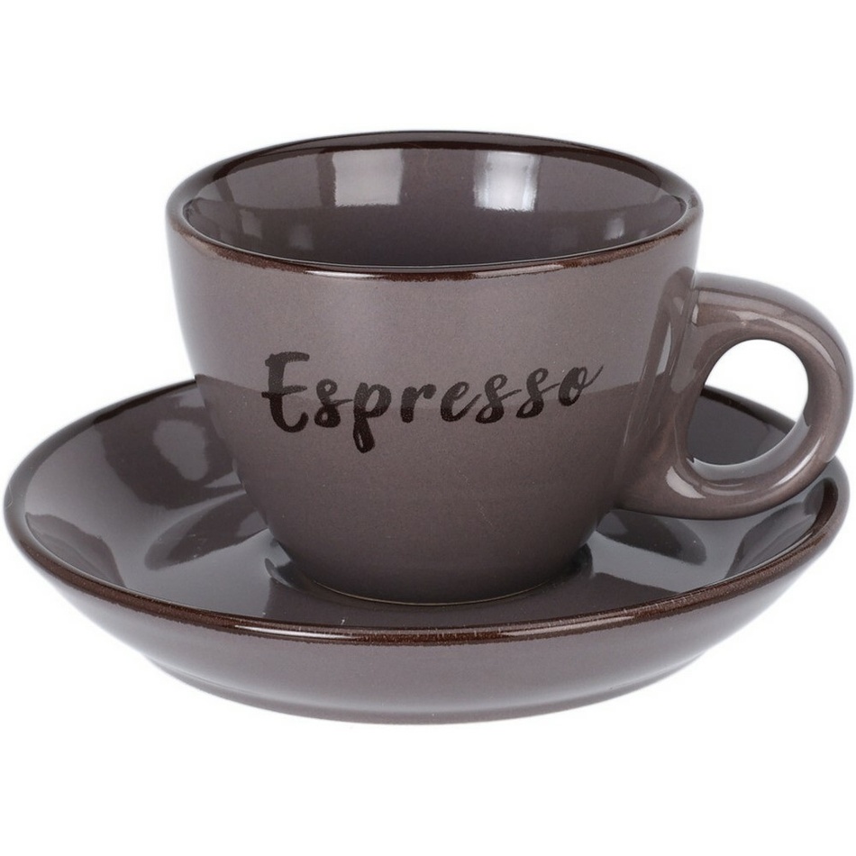 Kameninový šálek s podšálkem Espresso