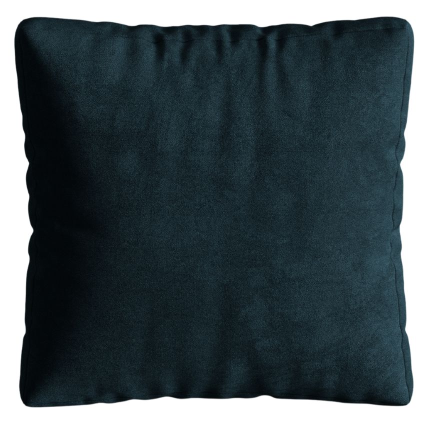 Tmavě modrý sametový polštář MICADONI Martina 65 x 65 cm