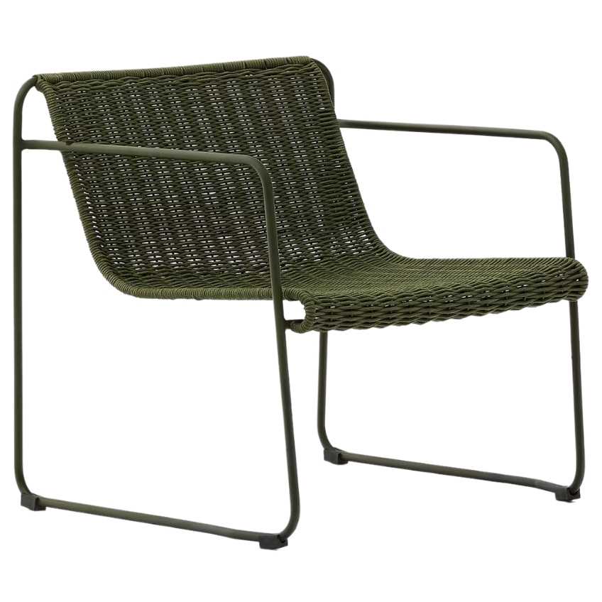 Zelené zahradní křeslo Kave Home Maurina