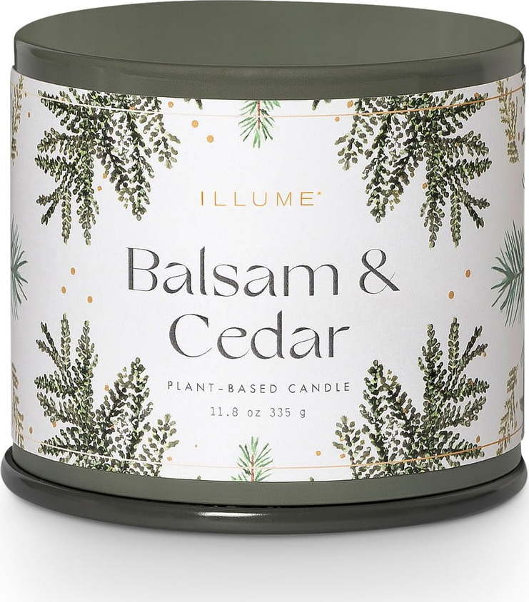 Vonná sojová svíčka doba hoření 50 h Balsam & Cedar – ILLUME x Bloomingville