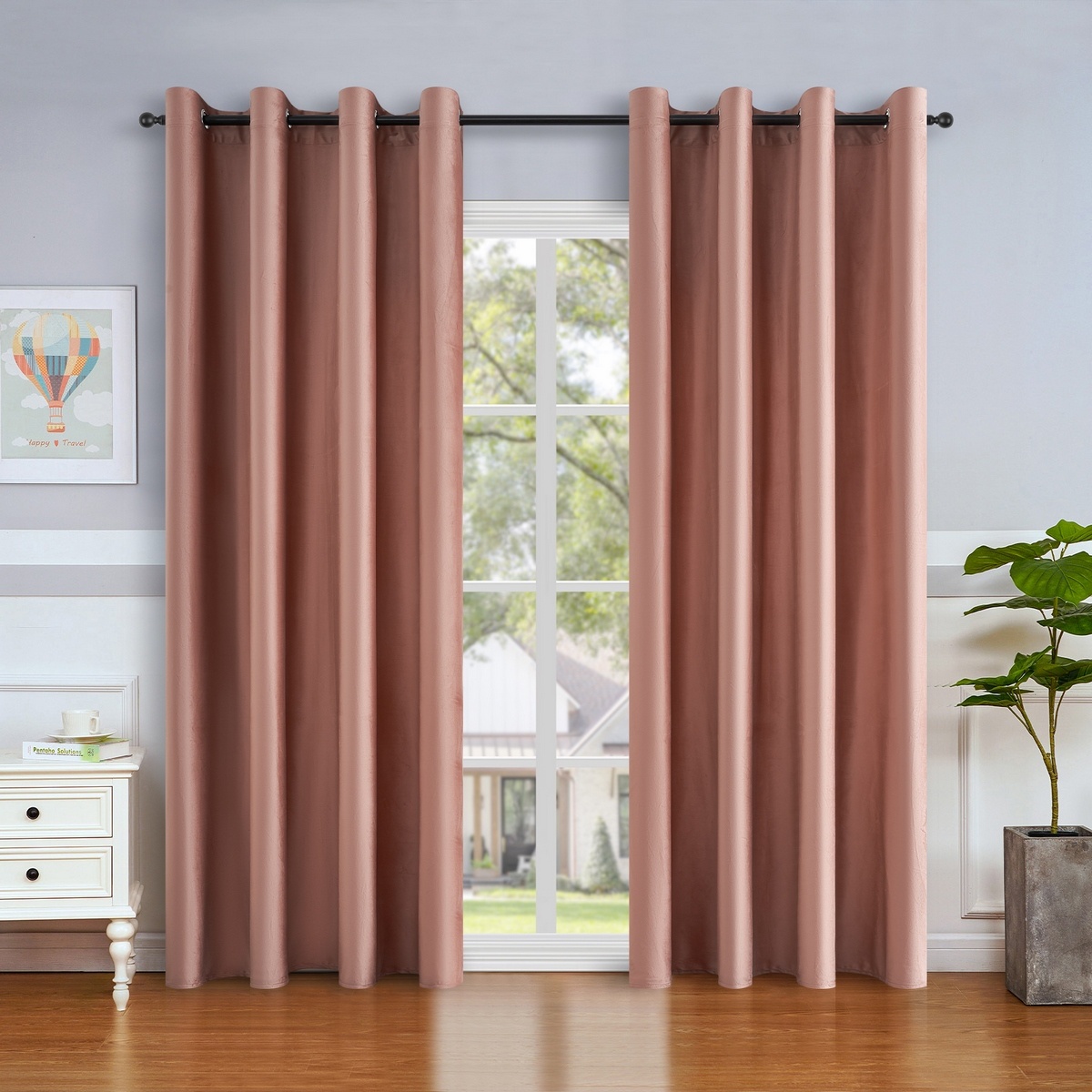 4Home Zatemňovací závěs Manila růžová