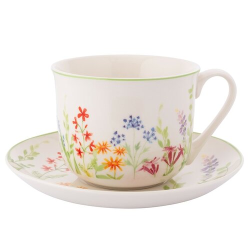 Altom Porcelánový jumbo šálek s podšálkem Nature Awakening 450 ml Altom