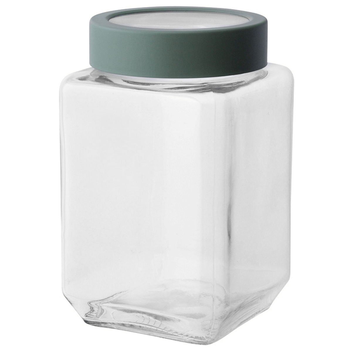 Altom Skleněná hranatá dóza s víkem 700 ml