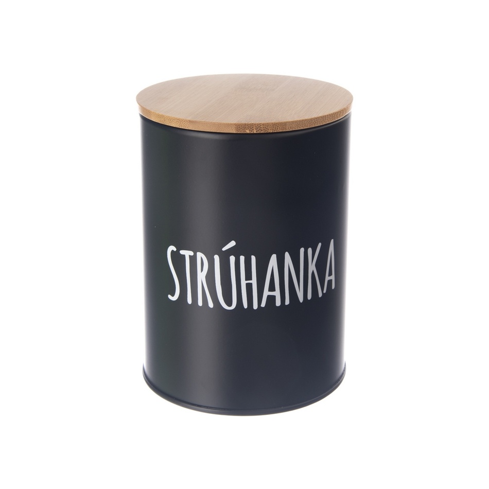 Dóza plech/bambus pr. 11 cm Strúhanka BLACK SK Orion