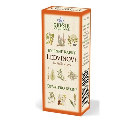 Ledvinové bylinné kapky Grešík 50 ml Valdemar Grešík
