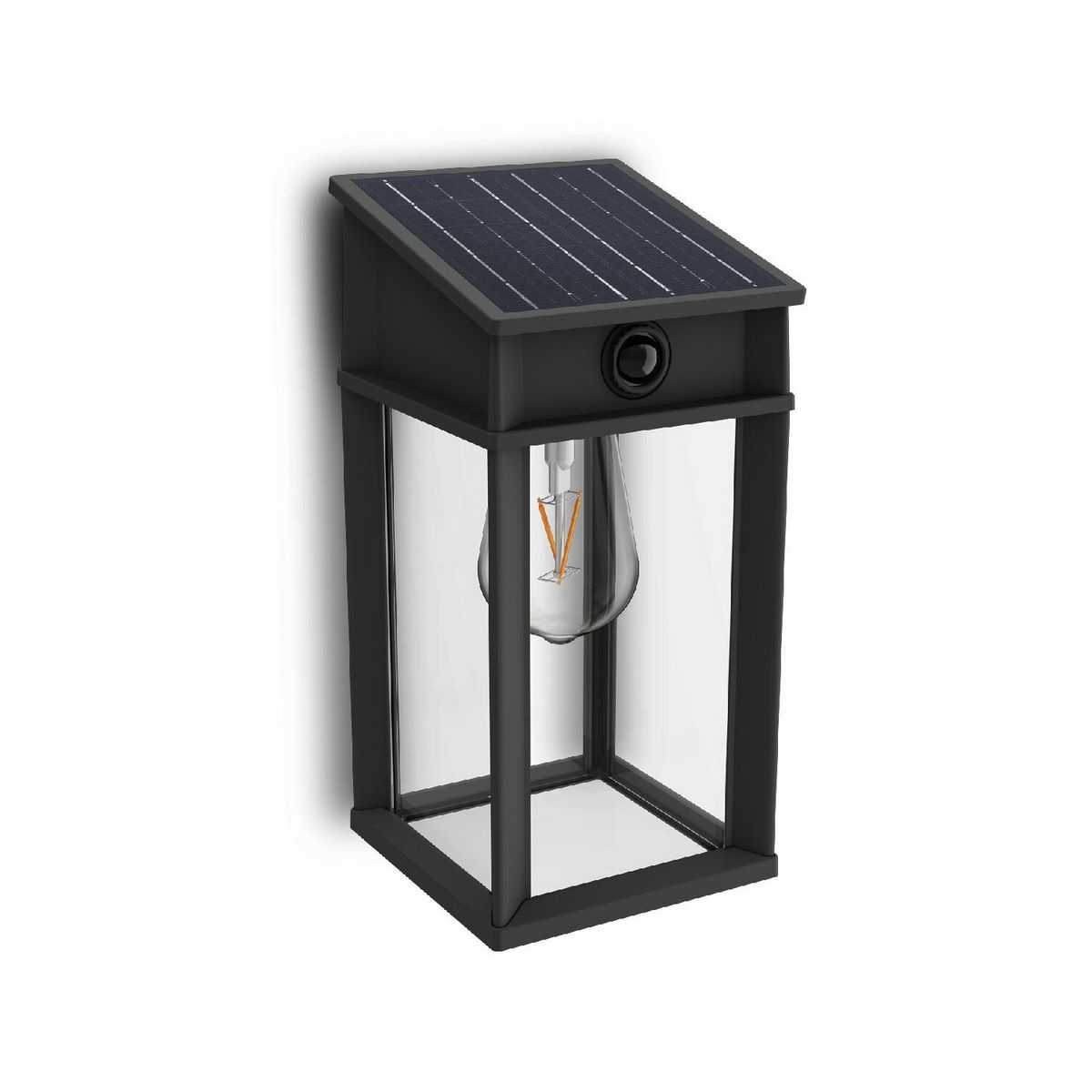 Philips Geri UltraEfficient solární LED svítidlo se senzorem antracit
