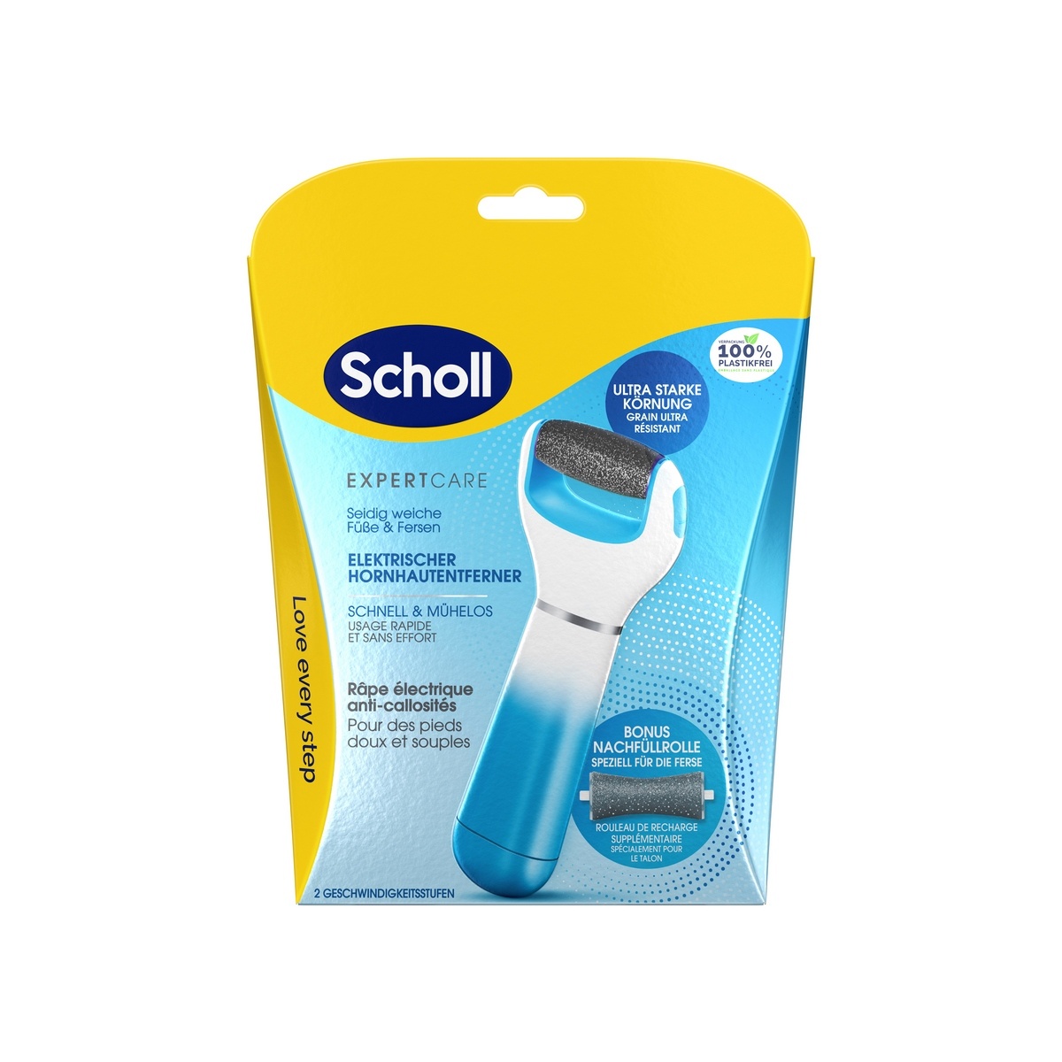 Scholl Elektrický pilník na chodidla + 2 rotační hlavice Expert Care Scholl