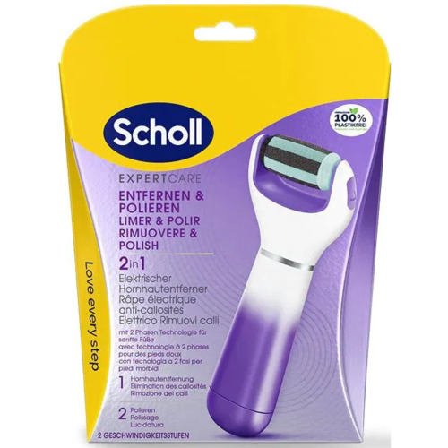 Scholl Elektrický pilník na chodidla s brusnou hlavicí 2v1 Scholl