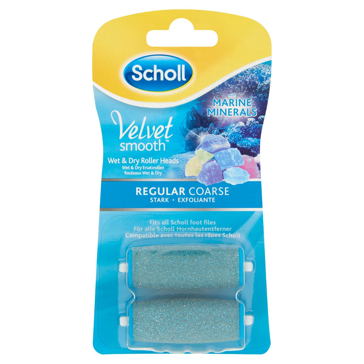 Scholl Náhradní rotační hlavice - středně drsné Scholl