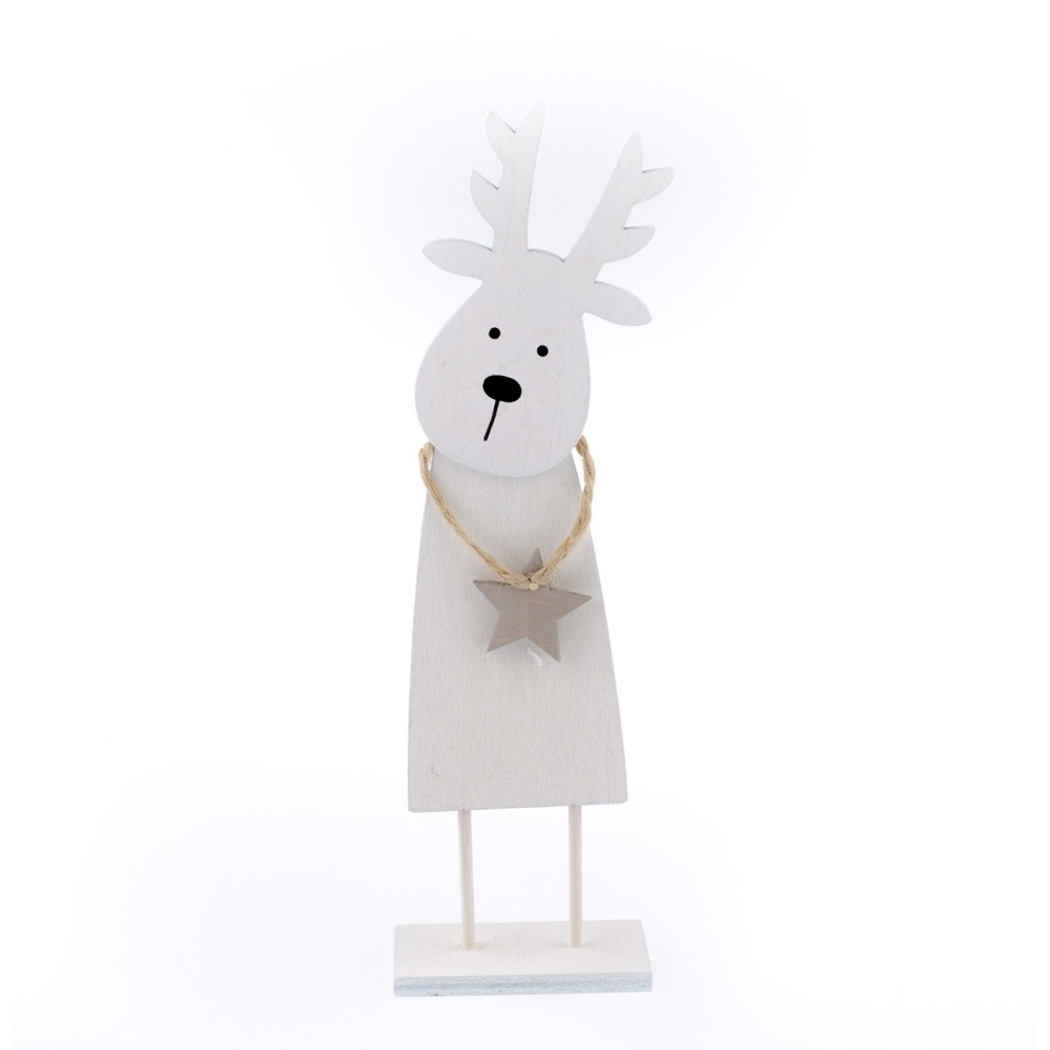 Vánoční dřevěný sob Rudolf