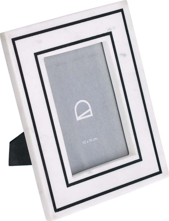 Bílý kamenný stojací rámeček 18x23 cm Vittoria – Kave Home