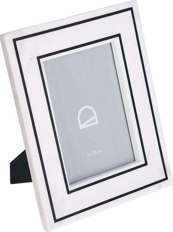 Bílý kamenný stojací rámeček 20x25 cm Vittoria – Kave Home