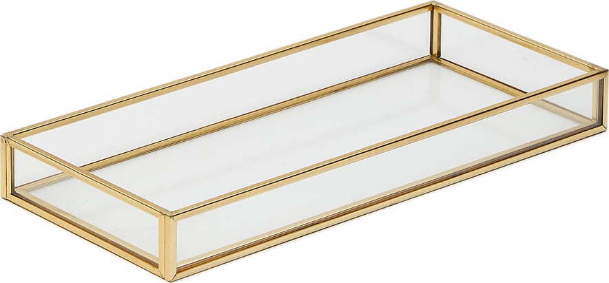 Skleněný dekorační tác 22x10 cm Soanet – Kave Home