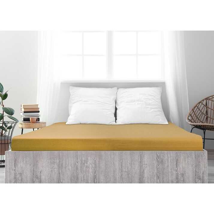 4Home jersey prostěradlo Ideál hořčicová