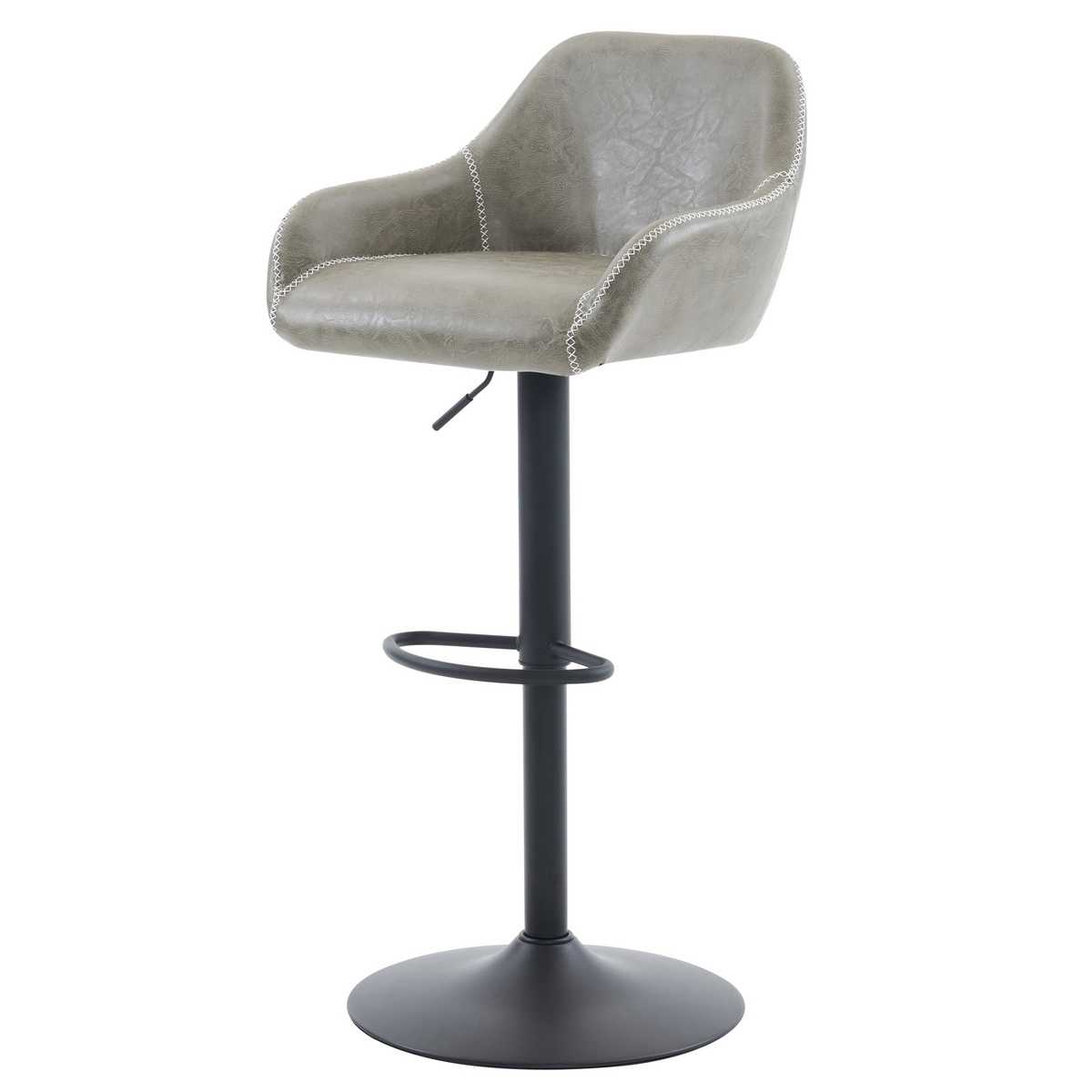 Barová židle z ekokůže B-716 GREY3