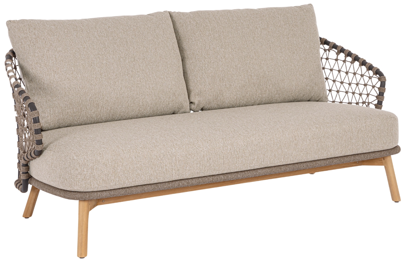 Béžovohnědá čalouněná zahradní pohovka Bizzotto Eularia 180 cm