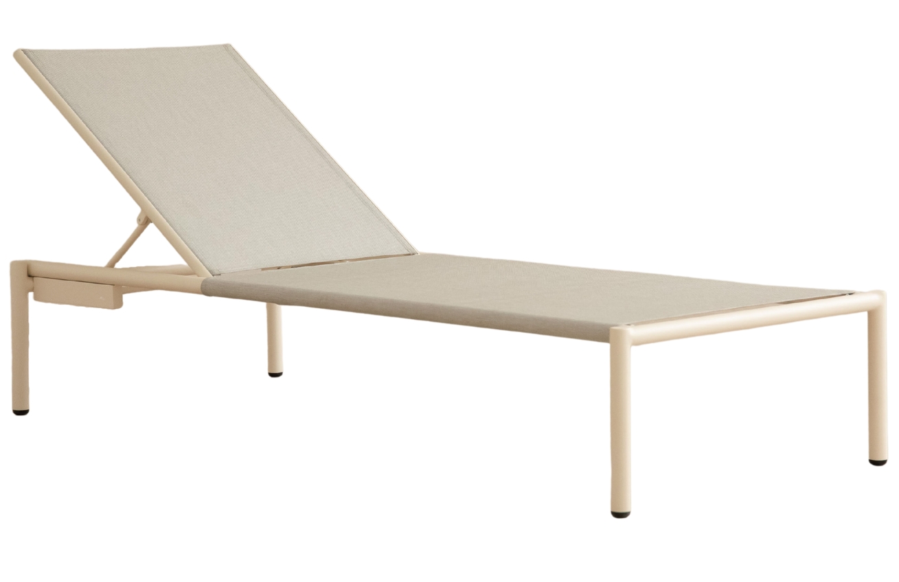 Bílé zahradní lehátko MICADONI Albarca