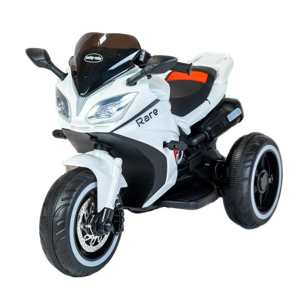Dětská elektrická motorka Baby Mix Rare bílá Baby Mix