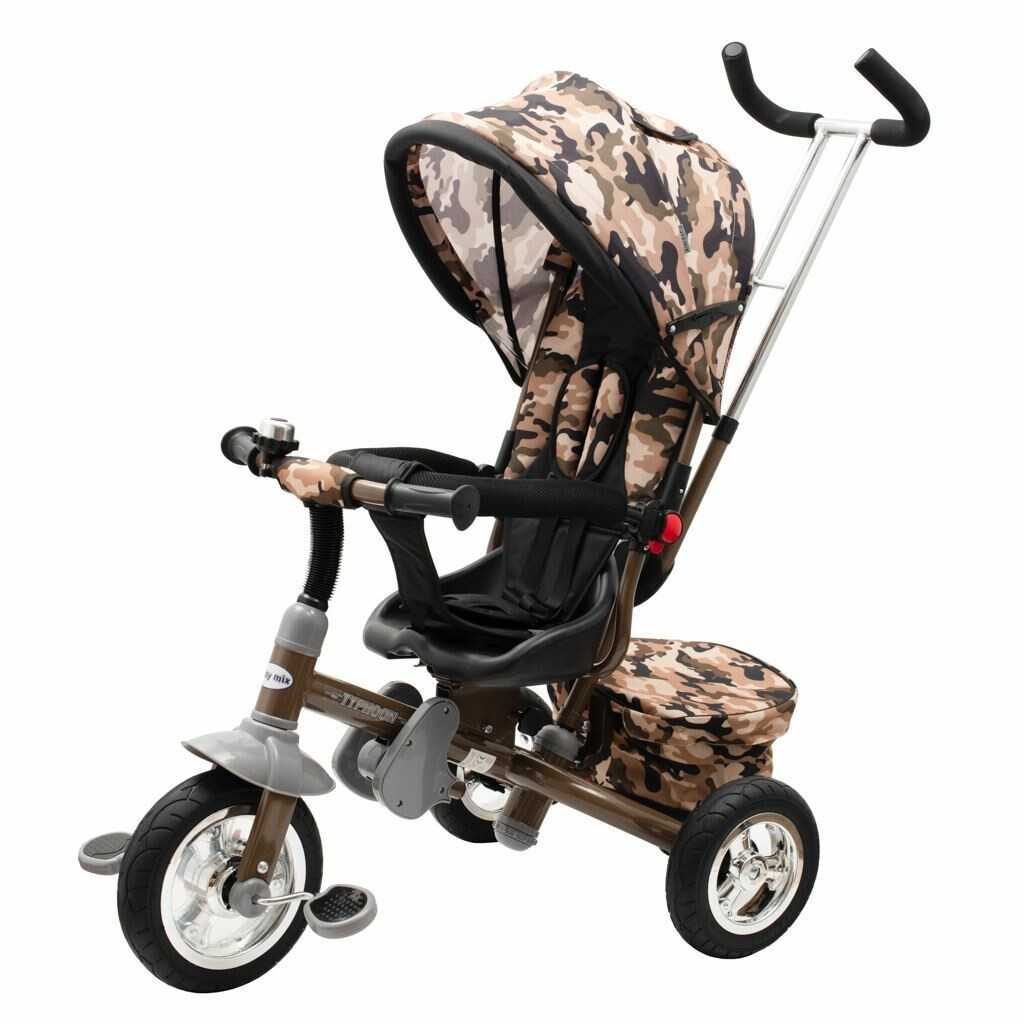 Dětská tříkolka Baby Mix 3v1 TYPHOON 360° army Baby Mix