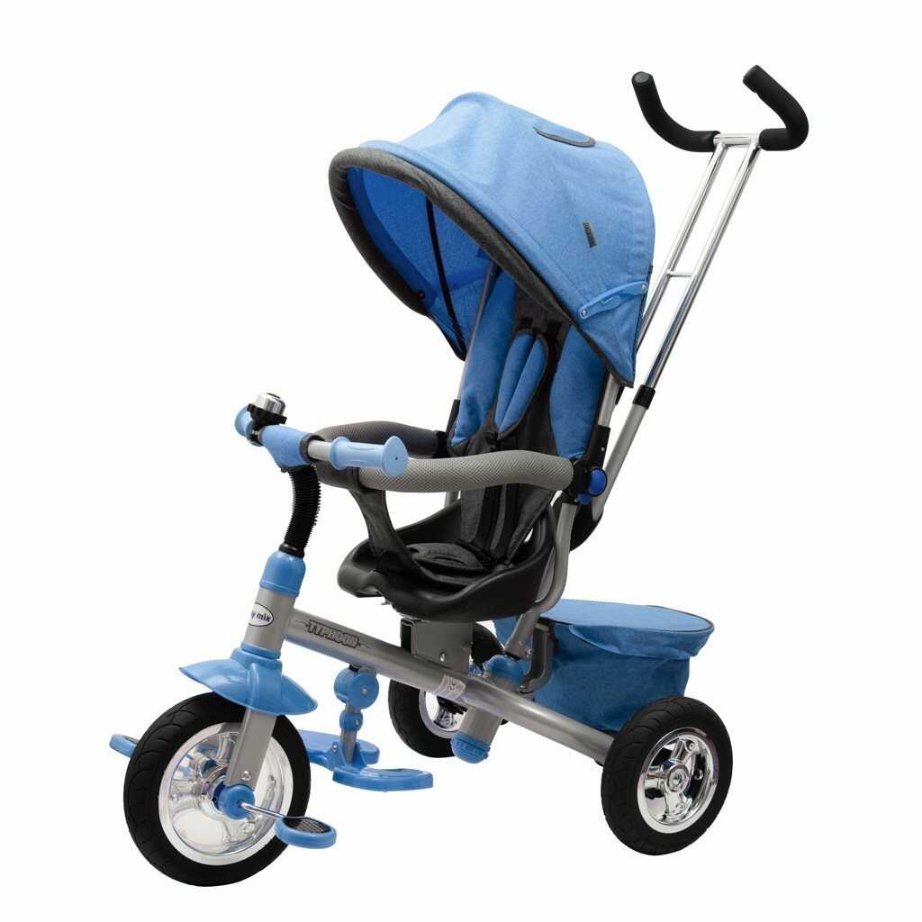 Dětská tříkolka Baby Mix 3v1 TYPHOON 360° modrá Baby Mix