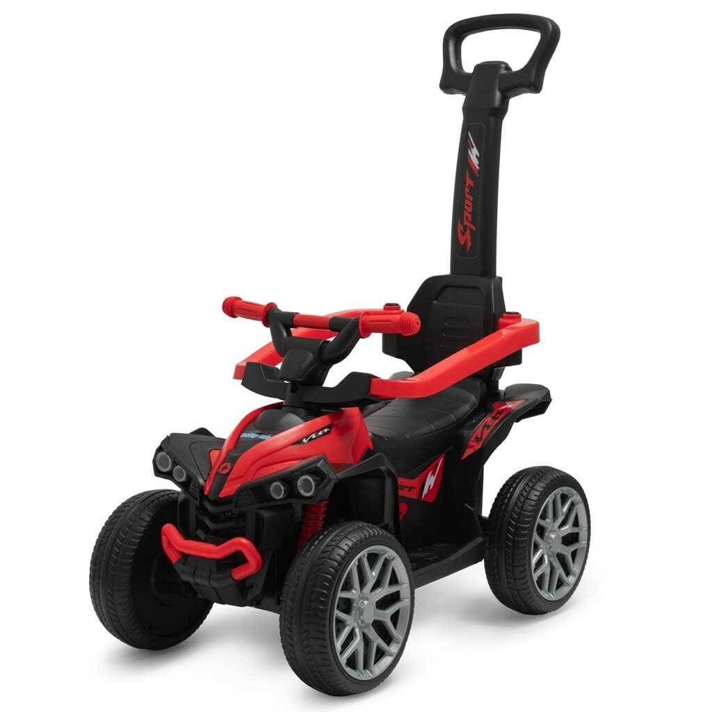 Dětské odrážedlo Baby Mix Mega Prime EVA s vodící tyčí červené Baby Mix