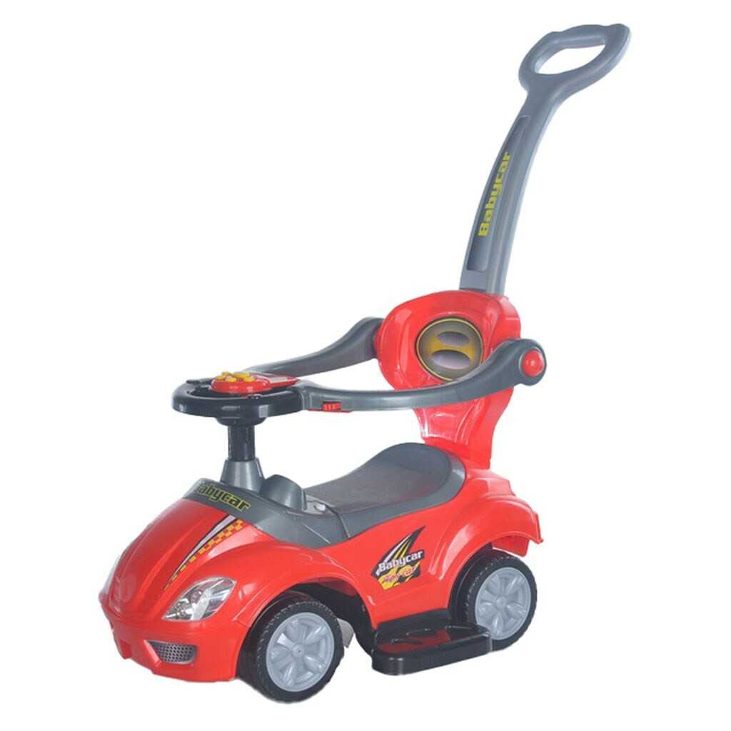 Dětské odrážedlo s vodící tyčí 3v1 Baby Mix Mega Car červené Baby Mix