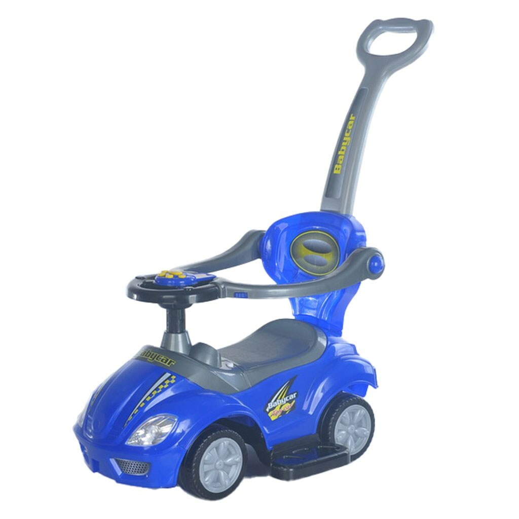 Dětské odrážedlo s vodící tyčí 3v1 Baby Mix Mega Car modré Baby Mix