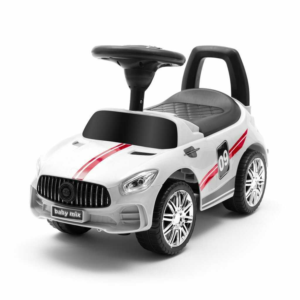 Dětské odrážedlo se zvukem Baby Mix RACER bílé Baby Mix