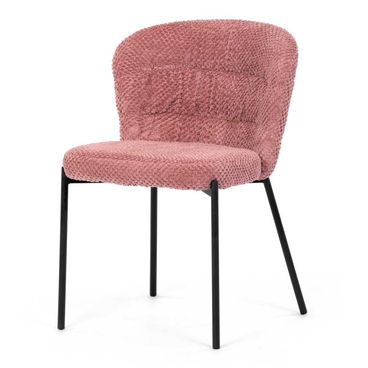 Jídelní židle Bouclé CT-W1077 PINK2