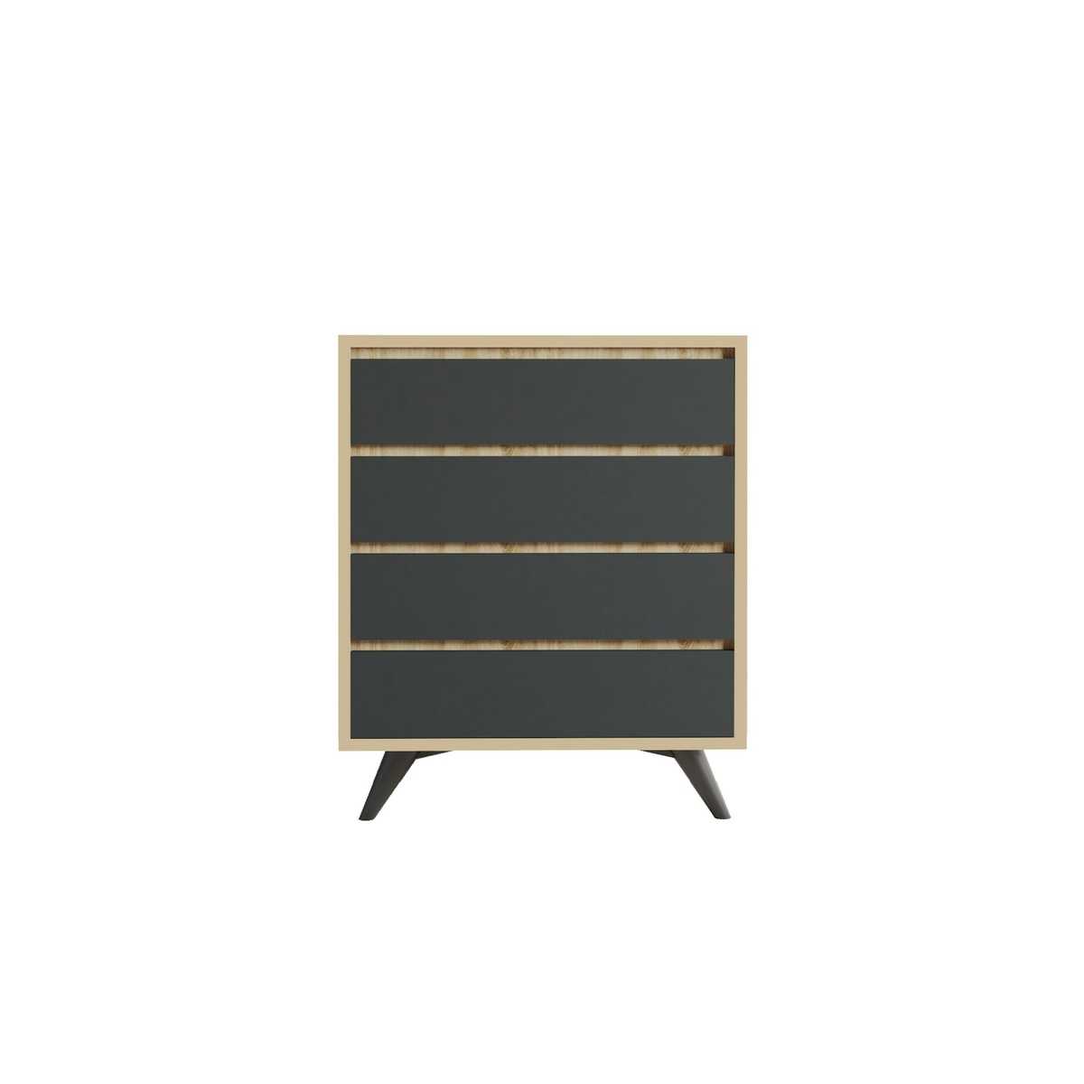 Komoda Suvera Oak and Anthracite