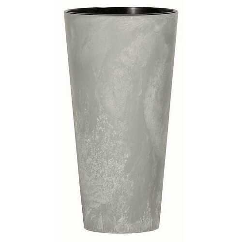 Květináč TUBUS SLIM BETON EFFECT s vkladem 30 cm
