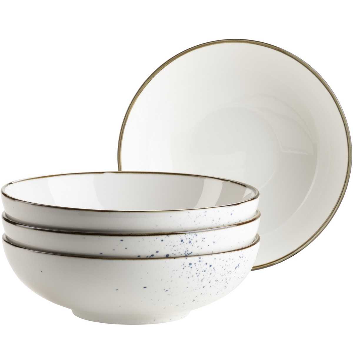 Mäser 4dílná sada misek Pintar White modré tečky 22 cm Mäser