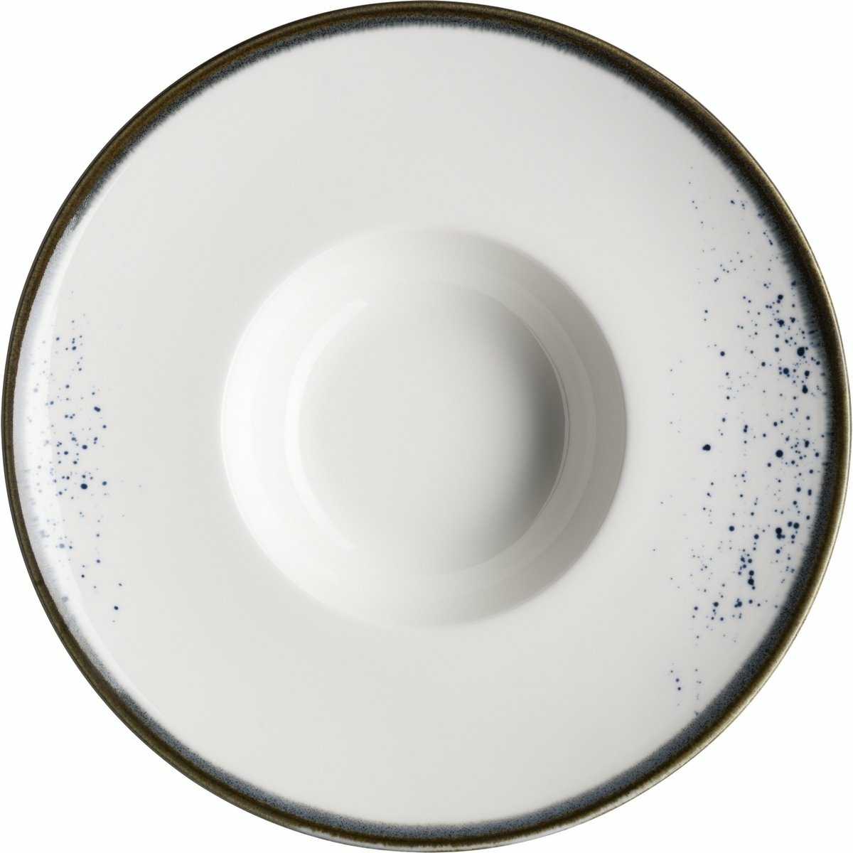 Mäser Gurmánský talíř Pintar White modré tečky 26 cm Mäser